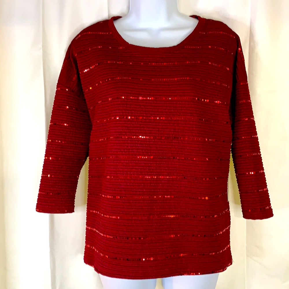3/$20 Cure PS Red Textured Top